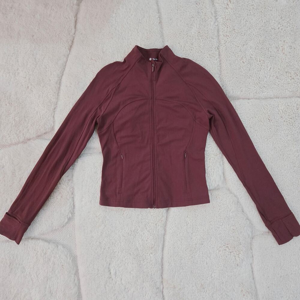 Lululemon Cropped Define Jacket (Red Merlot)
